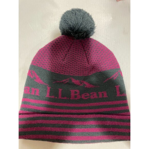 L.L.Bean Women's Knit Beanie With Pom Pom - Picture 1 of 6
